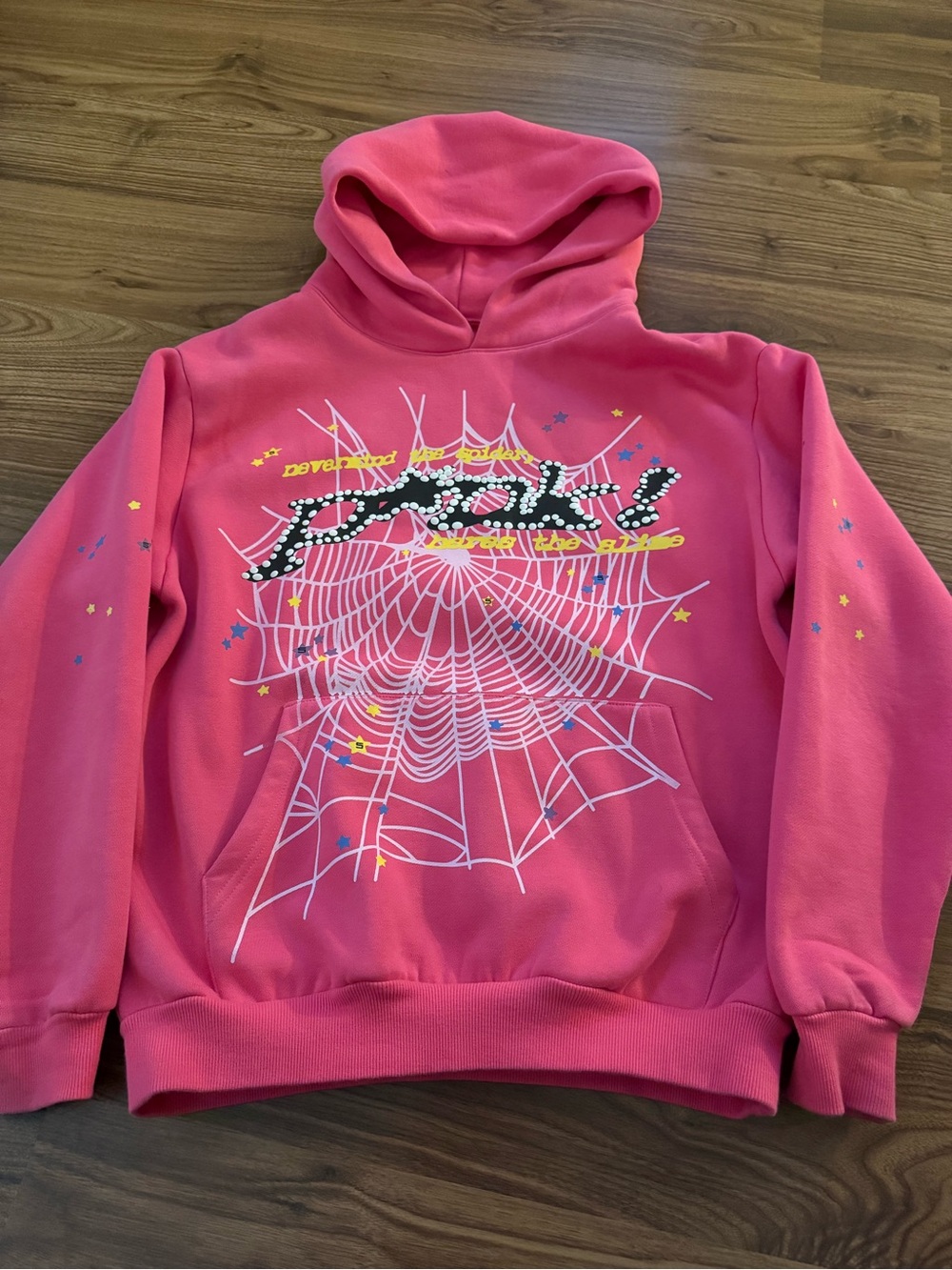 Pink Sp5der Graphic Hoodie
